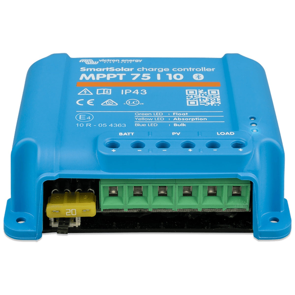 Victron Energy - 12/24V - 10A - SmartSolar 75/10 - Bluetooth - MPPT Solar Charge Controller