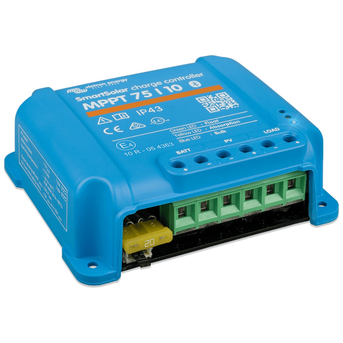 Victron Energy - 12/24V - 10A - SmartSolar 75/10 - Bluetooth - MPPT Solar Charge Controller
