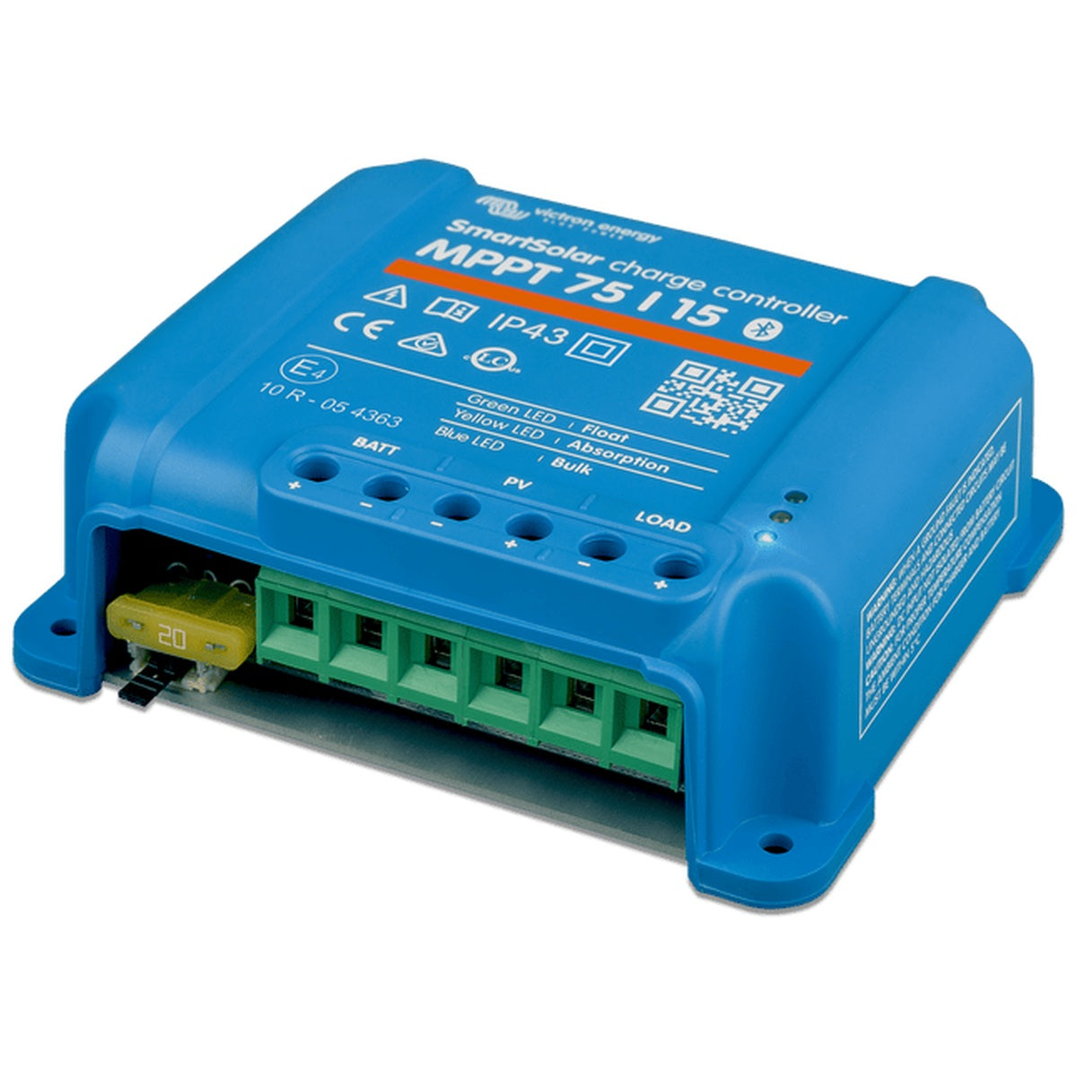 Victron Energy - 12/24V - 15A - SmartSolar 75/15 - Bluetooth - MPPT Solar Charge Controller