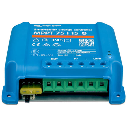 Victron Energy - 12/24V - 15A - SmartSolar 75/15 - Bluetooth - MPPT Solar Charge Controller