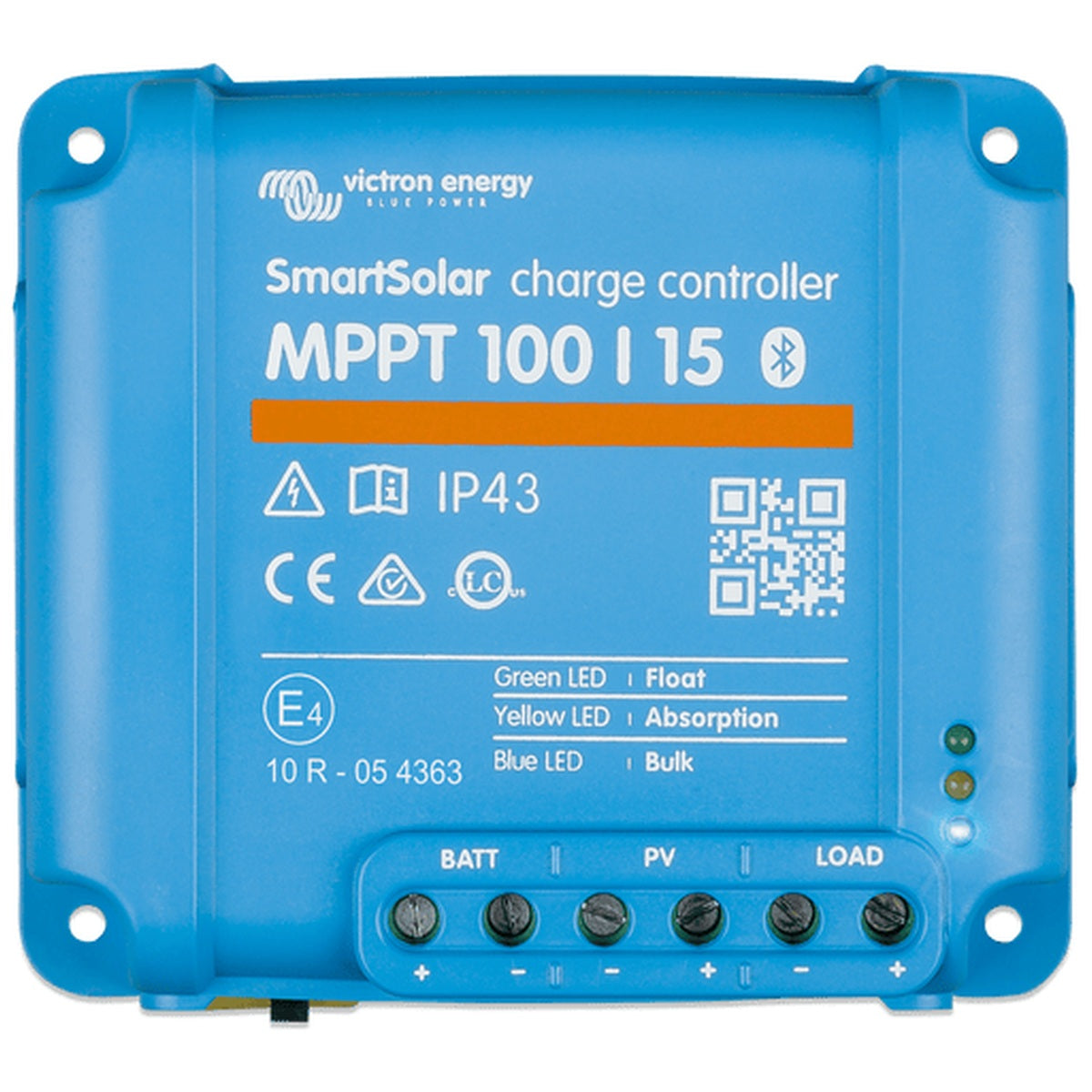Victron Energy - 12/24V - 15A - SmartSolar 100/15 - Bluetooth - MPPT Solar Charge Controller