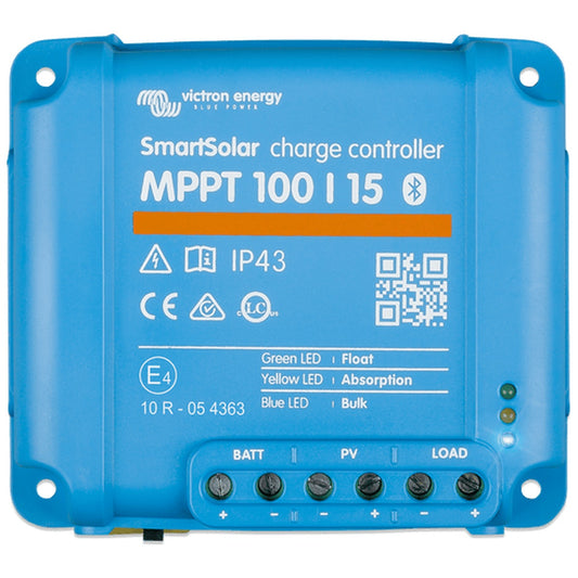 Victron Energy - 12/24V - 15A - SmartSolar 100/15 - Bluetooth - MPPT Solar Charge Controller