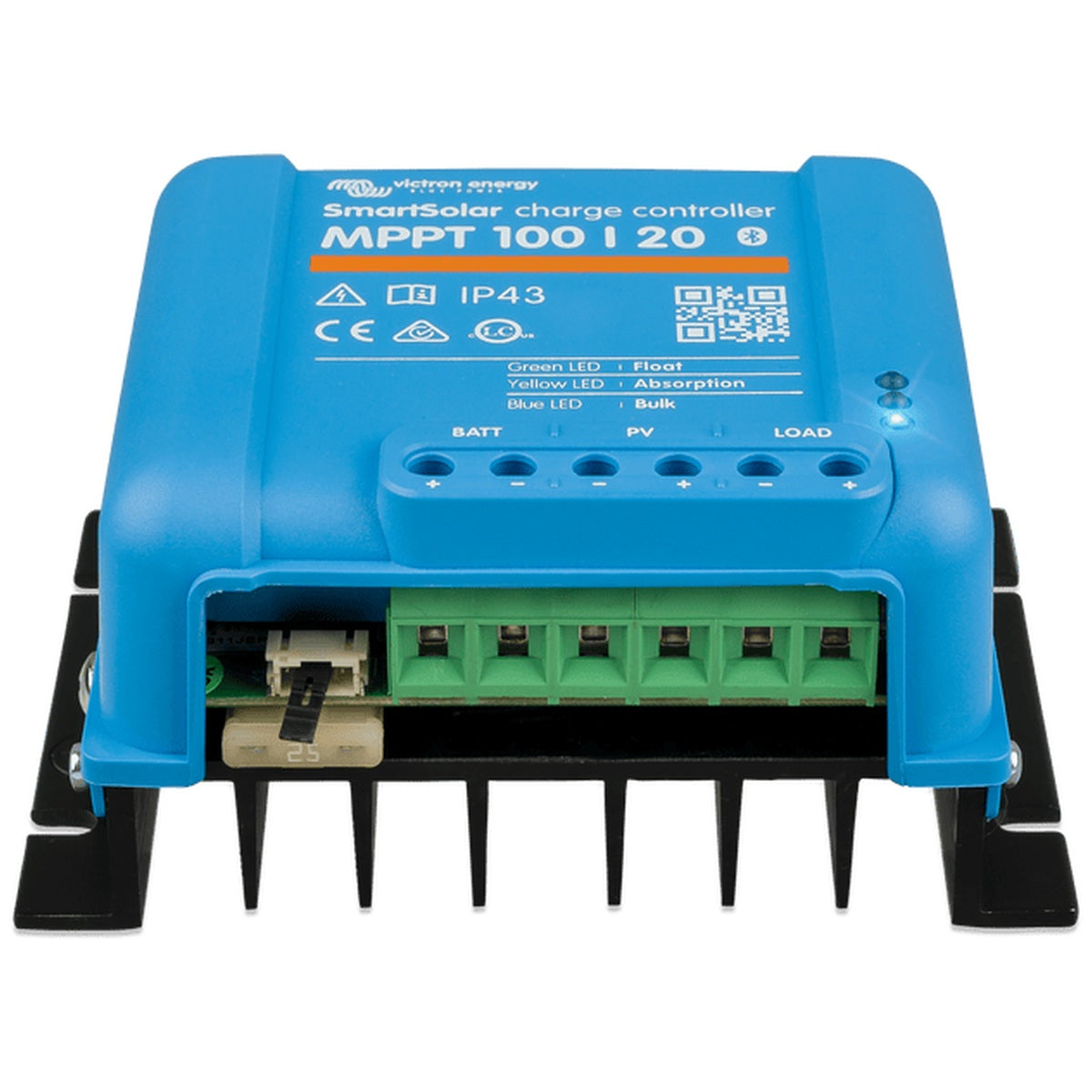 Victron Energy - 12/24/48V - 20A - SmartSolar 100/20 - Bluetooth - MPPT Solar Charge Controller