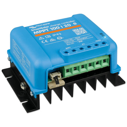 Victron Energy - 12/24/48V - 20A - SmartSolar 100/20 - Bluetooth - MPPT Solar Charge Controller