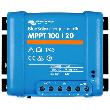 Victron Energy - 12/24/48V - BlueSolar MPPT 100/20 - Non-Bluetooth - Solar Charge Controller