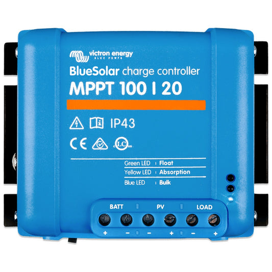 Victron Energy - 12/24/48V - BlueSolar MPPT 100/20 - Non-Bluetooth - Solar Charge Controller