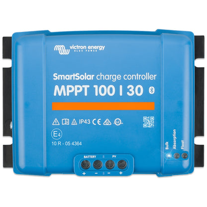 Victron Energy - 12/24V - 30A - SmartSolar 100/30 - Bluetooth - MPPT Solar Charge Controller