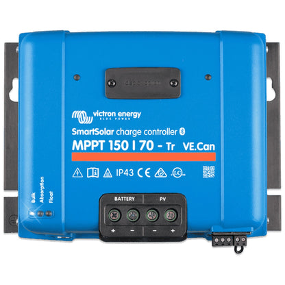 Victron Energy - 12/24/48V - 70A - SmartSolar 150/70-Tr VE.CAN - Bluetooth - MPPT Solar Charge Controller