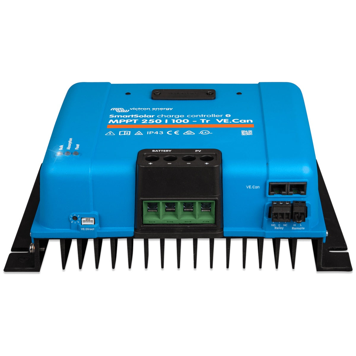 Victron Energy - 12/24/48V - 100A - SmartSolar 250/100-Tr VE.CAN - Bluetooth - MPPT Solar Charge Controller