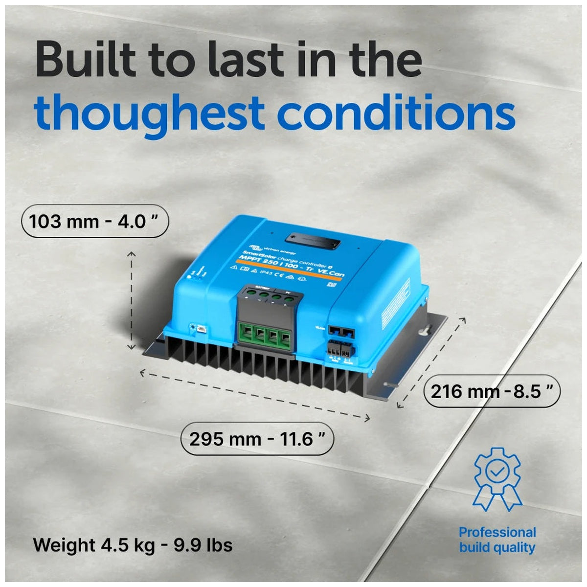Victron Energy - 12/24/48V - 100A - SmartSolar 250/100-Tr VE.CAN - Bluetooth - MPPT Solar Charge Controller