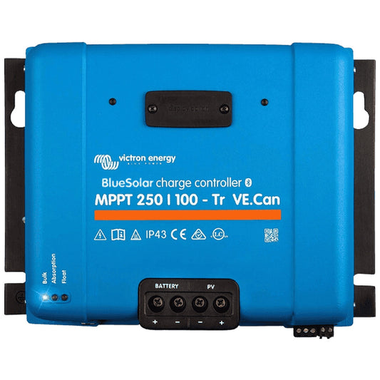 Victron Energy - 12/24/48V - BlueSolar MPPT 250/100-Tr VE.CAN - Non-Bluetooth - Solar Charge Controller