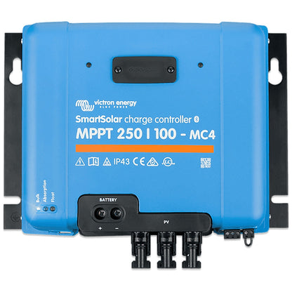 Victron Energy - 12/24/48V - 100A - SmartSolar 250/100-MC4 VE.CAN - Bluetooth - MPPT Solar Charge Controller