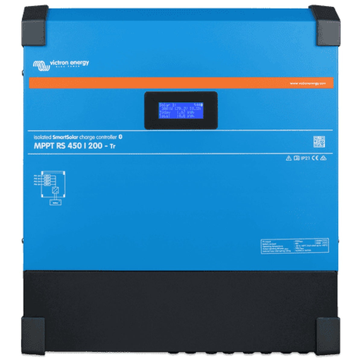Victron Energy - 48V - 200A - SmartSolar RS 450/200-MC4 - Bluetooth - High Voltage MPPT Solar Charge Controller