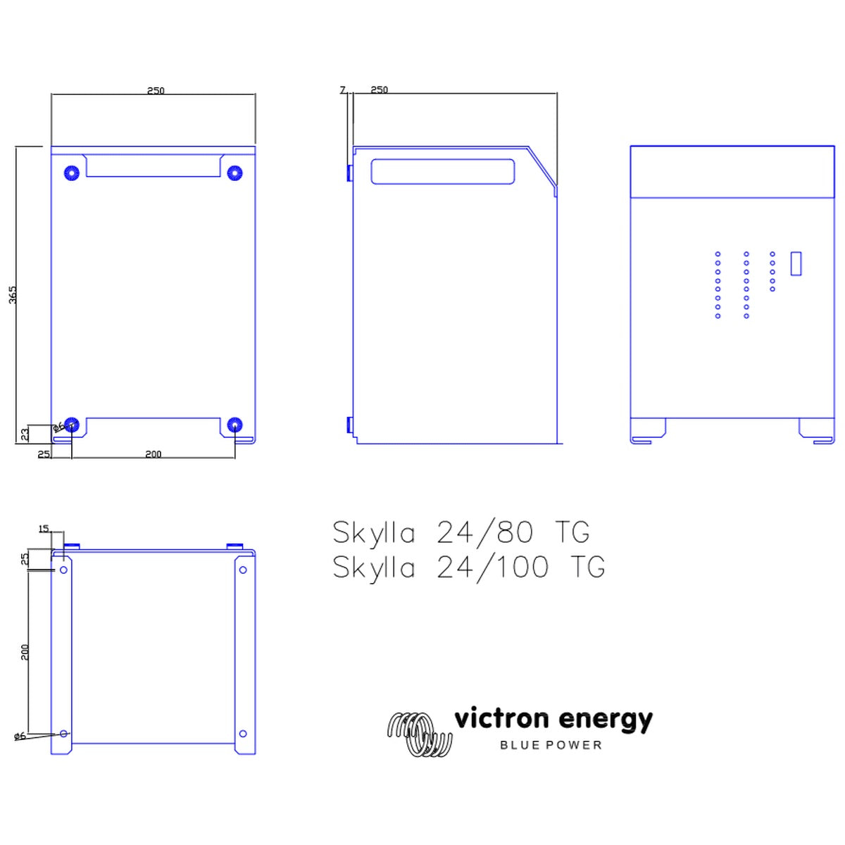 Victron Energy - 24V - 100A Skylla-i 24/100 (1+1) 230VAC/45-65Hz CE GL Battery Charger