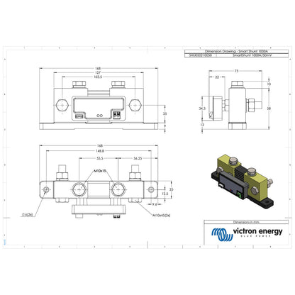 Victron Energy - 1000A - SmartShunt - Bluetooth Battery Monitor