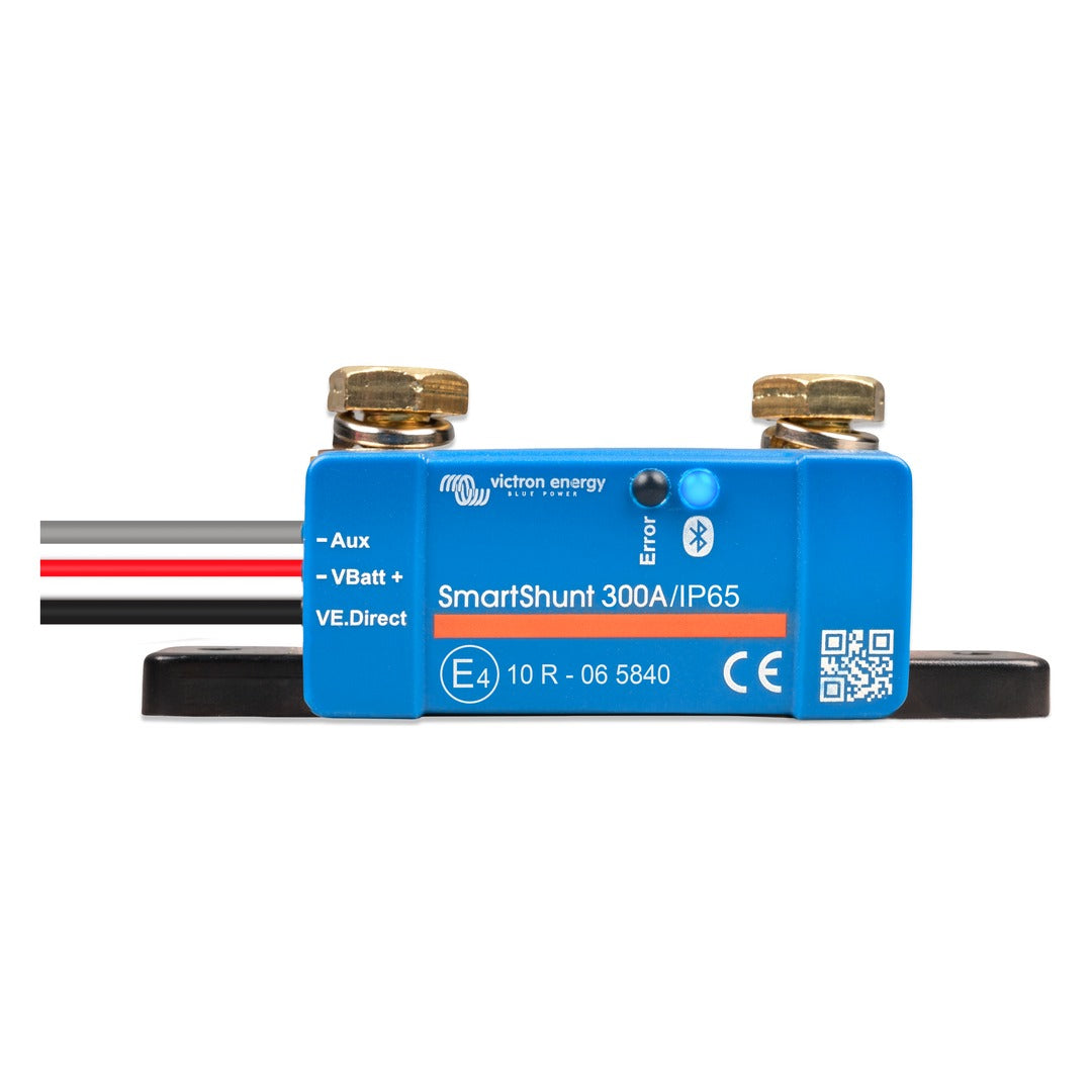 Victron Energy SmartShunt 300A/IP65 Bluetooth battery monitor, front view