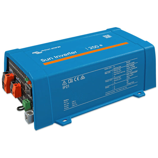 Victron Energy - 24V - 250VA - Sun Inverter 24/250-10 IEC Plug+ 10A PWM Solar Charge Controller