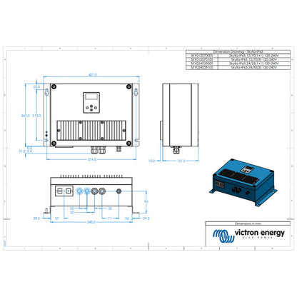 Victron Energy - 12V - 70A Skylla-IP65 12/70 (1+1) 120-240V - Battery Charger