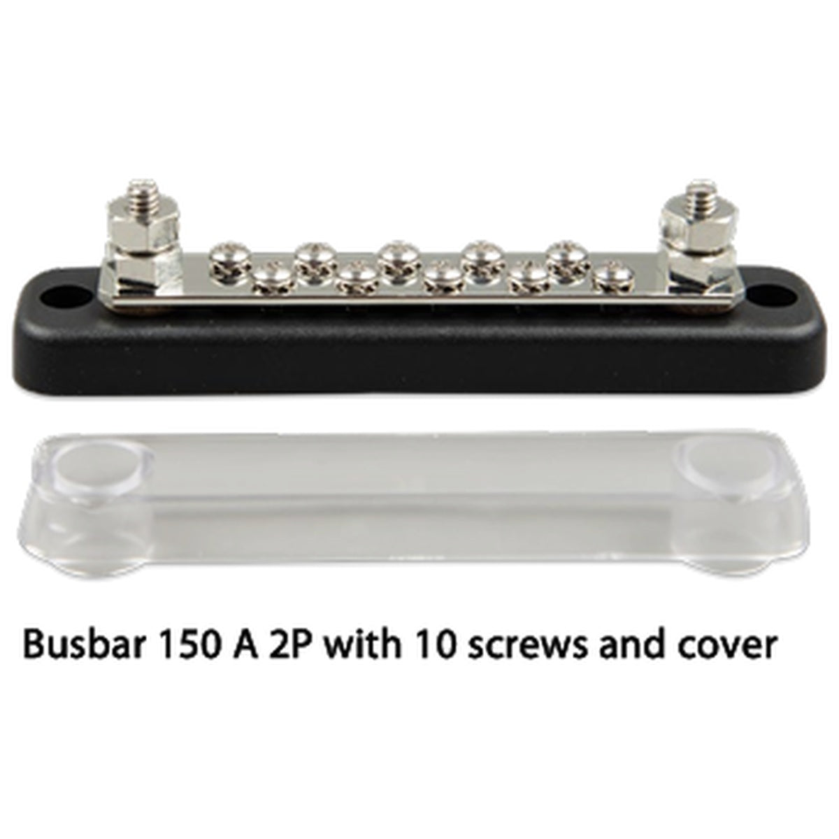 Victron Energy - 150A - Busbar 2P/Terminals with 10 Screws & Cover