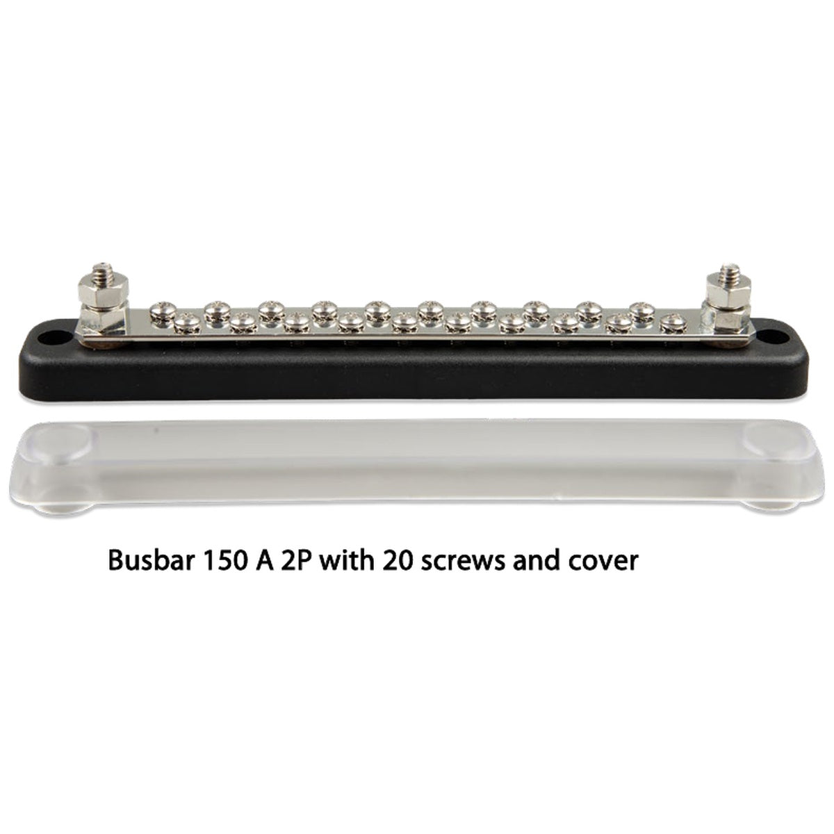Victron Energy - 150A - Busbar 2P/Terminals with 20 Screws & Cover