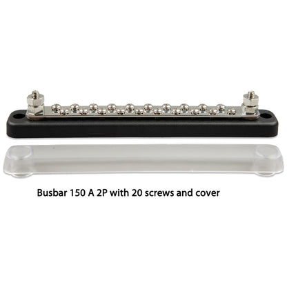 Victron Energy - 150A - Busbar 2P/Terminals with 20 Screws & Cover