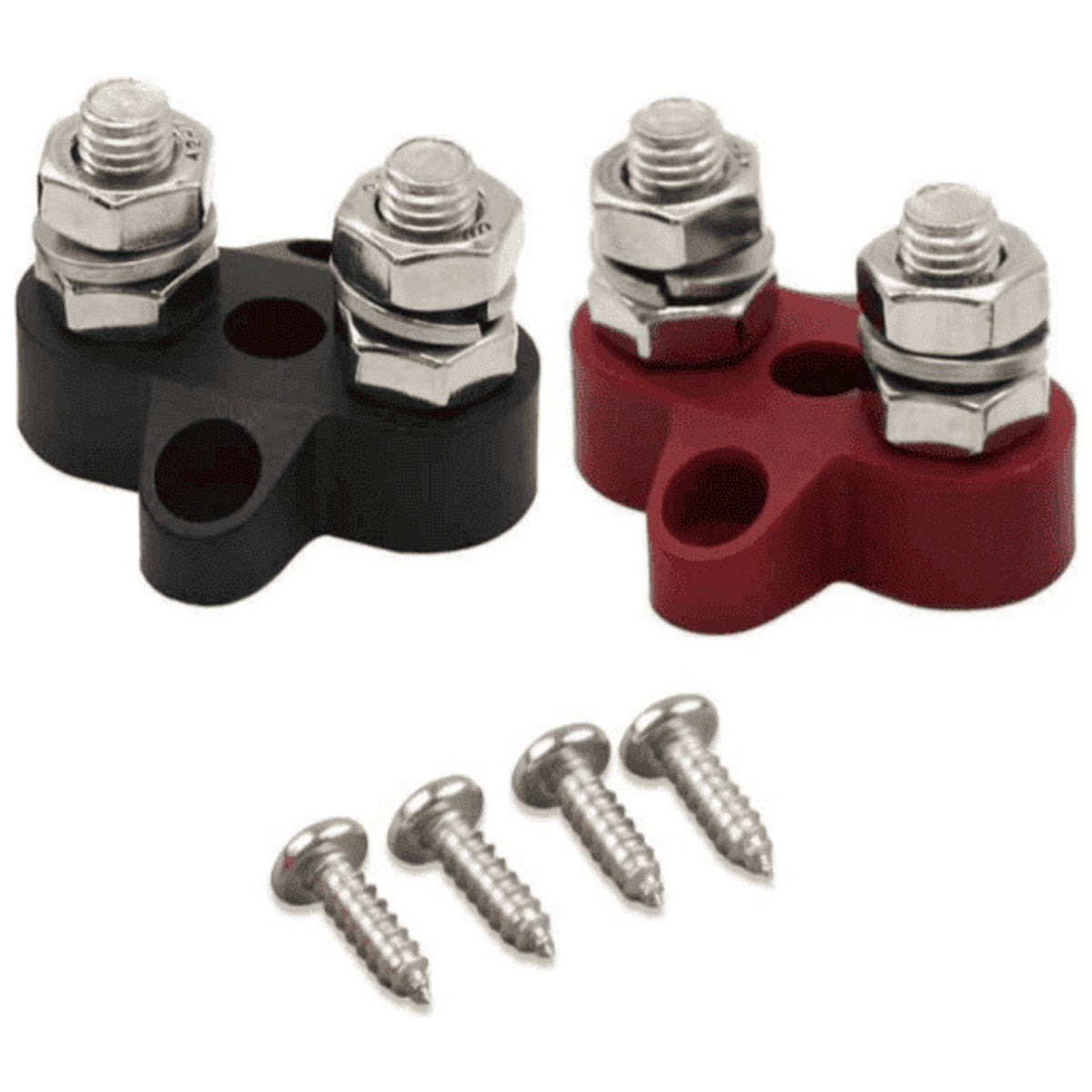 Victron Energy - Dual Terminal Stud M8-Linked Set (1 Red & 1 Black)
