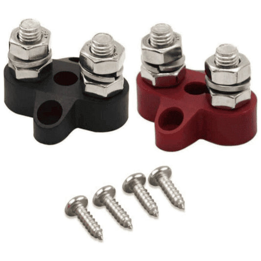 Victron Energy - Dual Terminal Stud M8-Linked Set (1 Red & 1 Black)