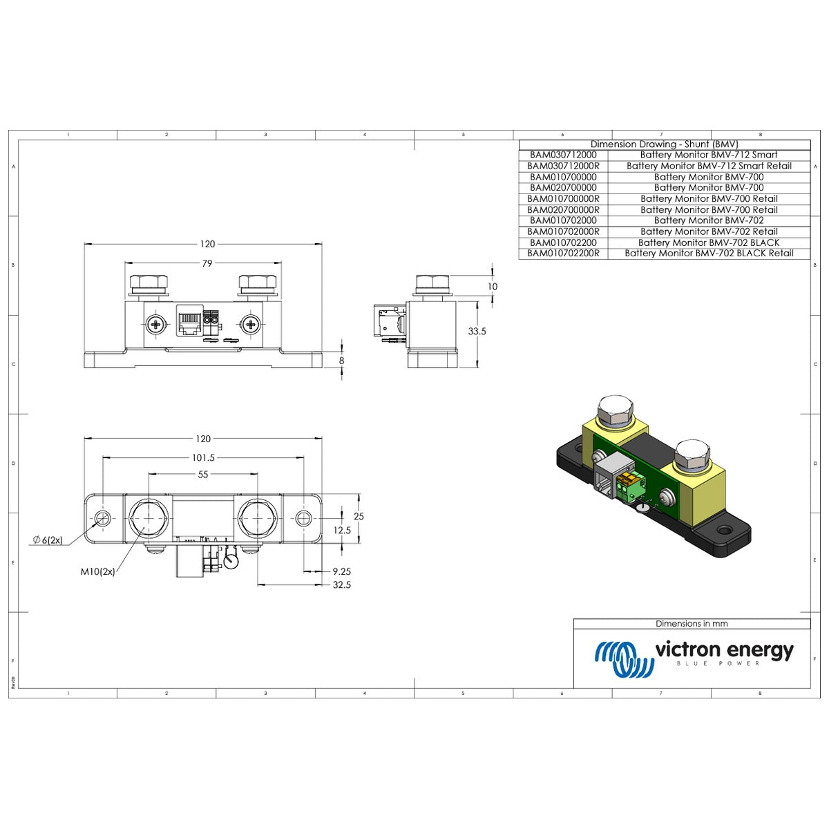 Victron Energy - Grey BMV-700 - Battery Monitor