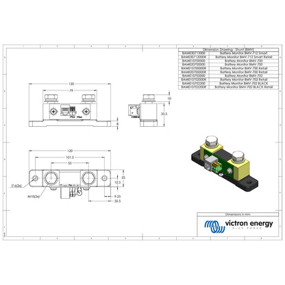 Victron Energy - Grey BMV-700 - Battery Monitor