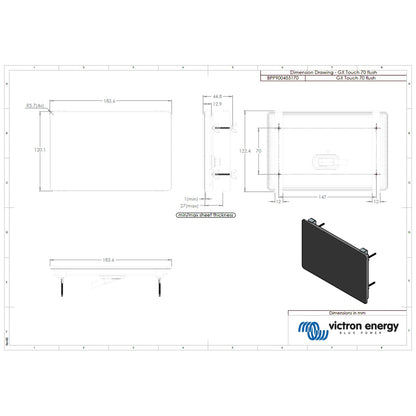 Victron Energy - GX Touch 70 Flush - 7" Display
