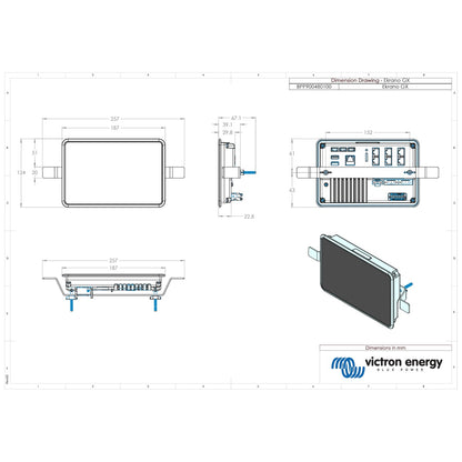 Victron Energy - Ekrano GX System Monitor & Control with 7-Inch Touchscreen