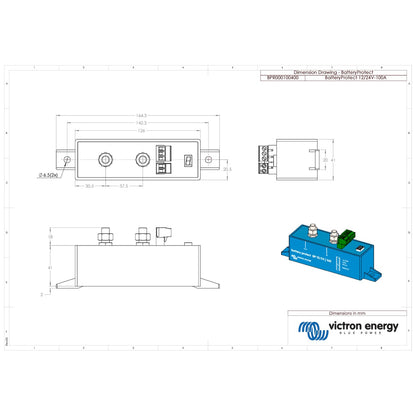 Victron Energy - 12/24V - 100A - BatteryProtect Low Voltage Disconnect