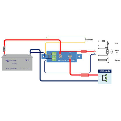 Victron Energy - 12/24V - 220A - BatteryProtect Low Voltage Disconnect