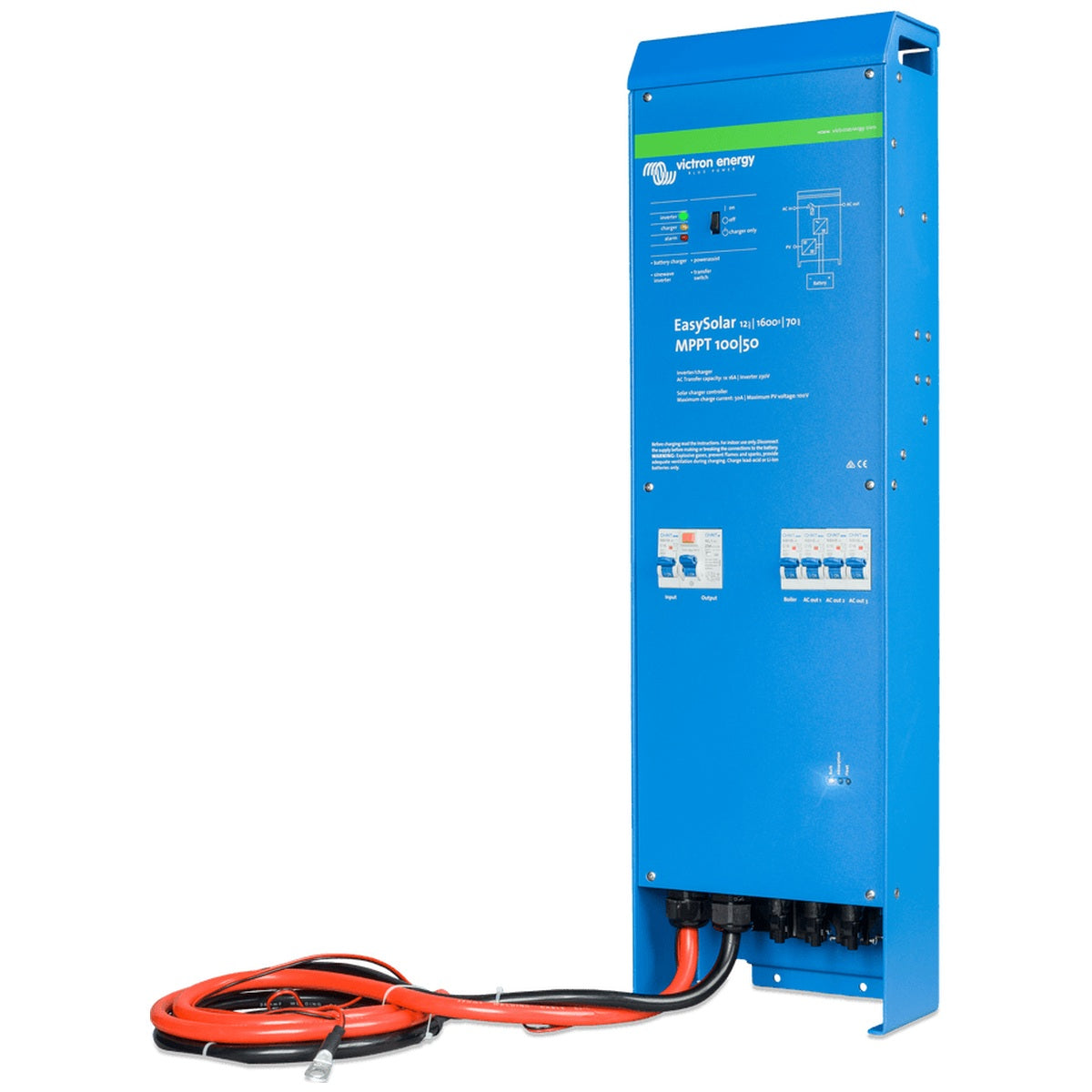 Victron Energy - 12V - 1600VA EasySolar 12/1600/70-16 - Inverter/Charger/MPPT 100/50