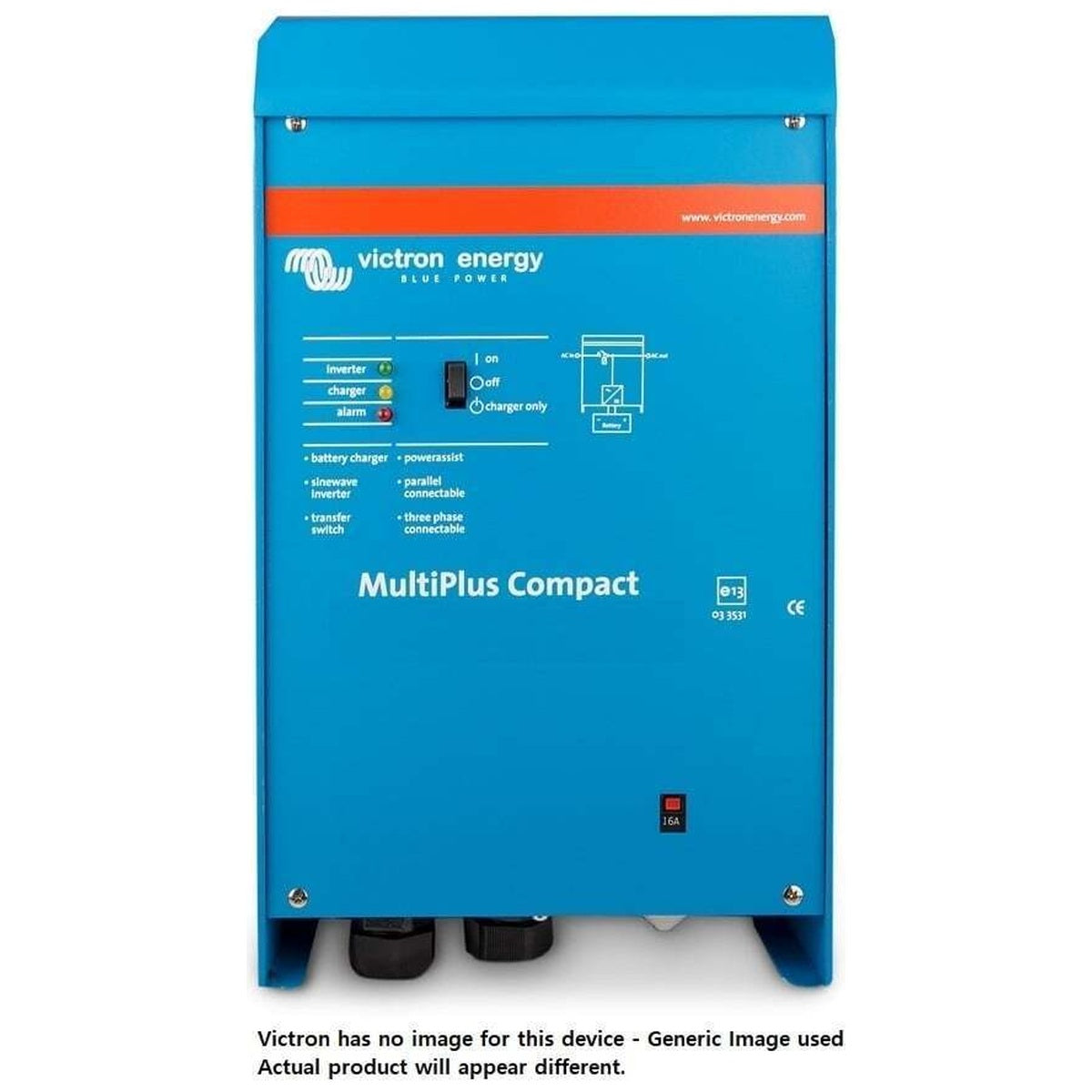 Victron Energy - 12V - 800VA MultiPlus Compact 12/800/35-16 - Inverter/Charger