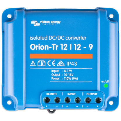 Victron Energy - 12V to 12V - Orion-Tr - 12/12-9A - Isolated DC-DC Converter