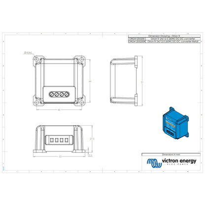 Victron Energy - 24V to 12V - Orion-Tr - 24/12-5A - Non-Isolated DC-DC Converter