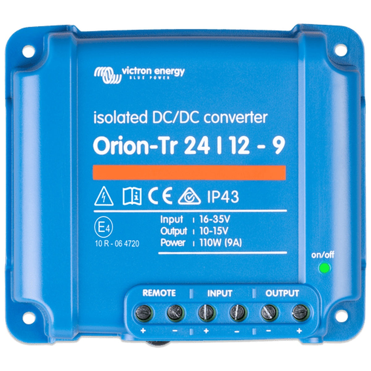 Victron Energy - 24V to 12V - Orion-Tr - 24/12-9A - Isolated DC-DC Converter