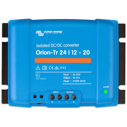 Victron Energy - 24V to 12V - Orion-Tr - 24/12-10A - Isolated DC-DC Converter