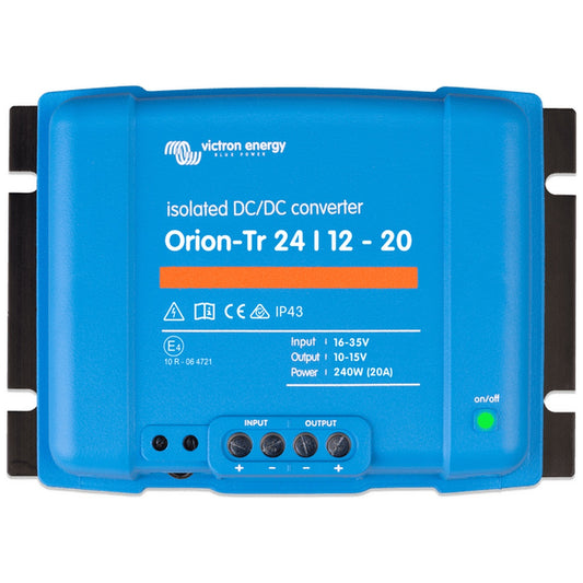 Victron Energy - 24V to 12V - Orion-Tr - 24/12-10A - Isolated DC-DC Converter