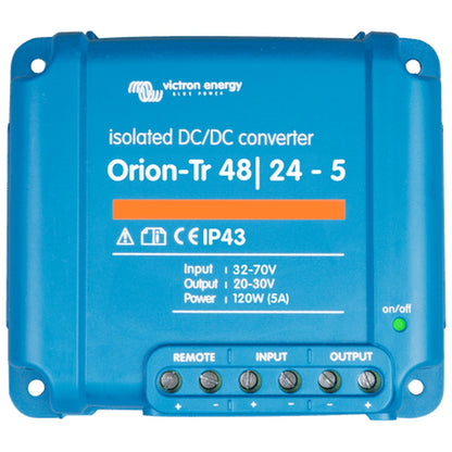 Victron Energy - 48V to 24V - Orion-Tr - 48/24-5A - Isolated DC-DC Converter