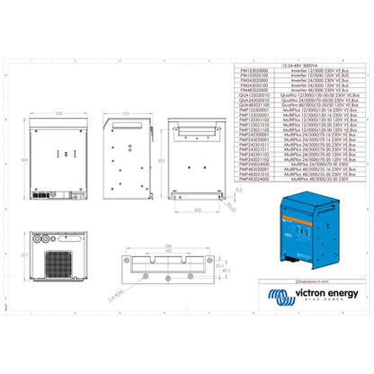 Victron Energy - 48V - 3000VA MultiPlus 48/3000/35-50 Inverter/Charger