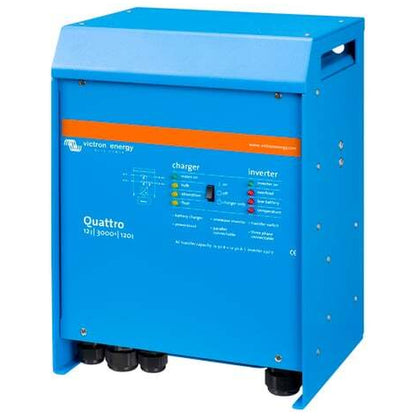 Victron Energy - 12V - 3000VA Quattro 12/3000/120-50/50 - Inverter/Charger