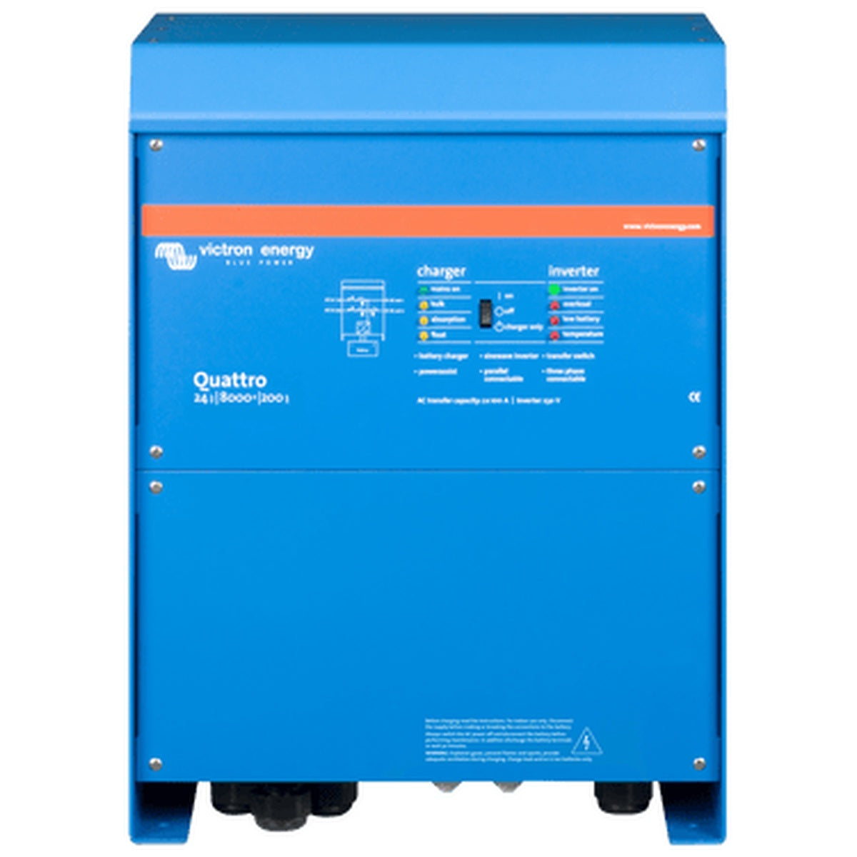 Victron Energy - 24V- 8000VA Quattro 24/8000/200-100/100+50A Aux Inverter/Charger