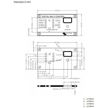 Victron Energy - Digital Multi Control 200/200A MultiPlus Remote Panel