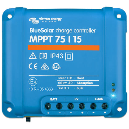 Victron Energy - 12/24V - 75/15 - BlueSolar MPPT Non-Bluetooth - Solar Charge Controller