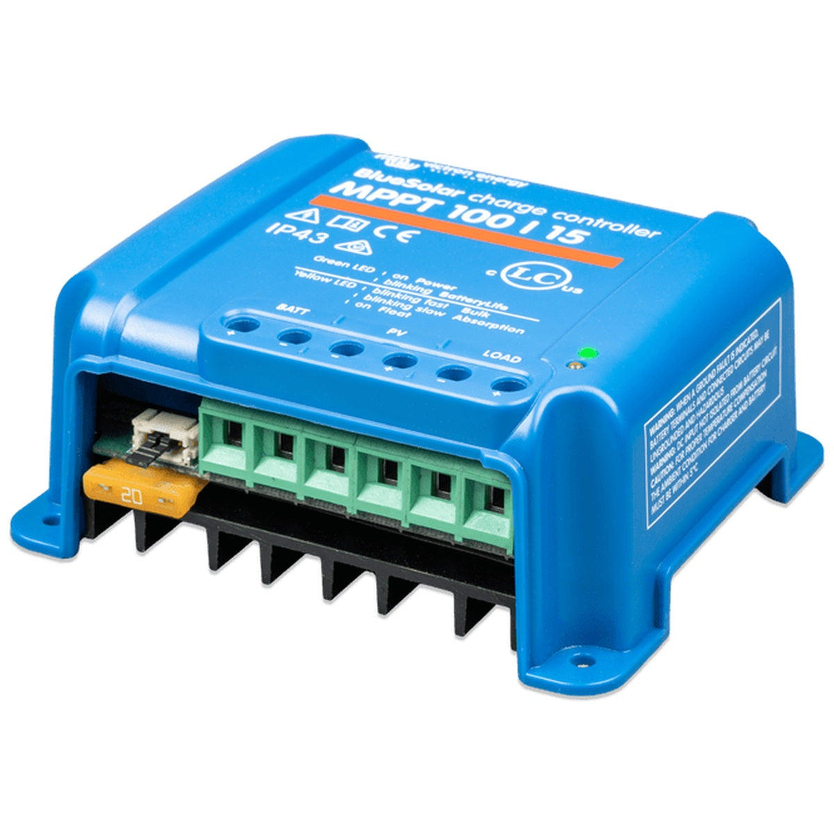 Victron Energy - 12/24V - 100/15 - BlueSolar MPPT Non-Bluetooth - Solar Charge Controller