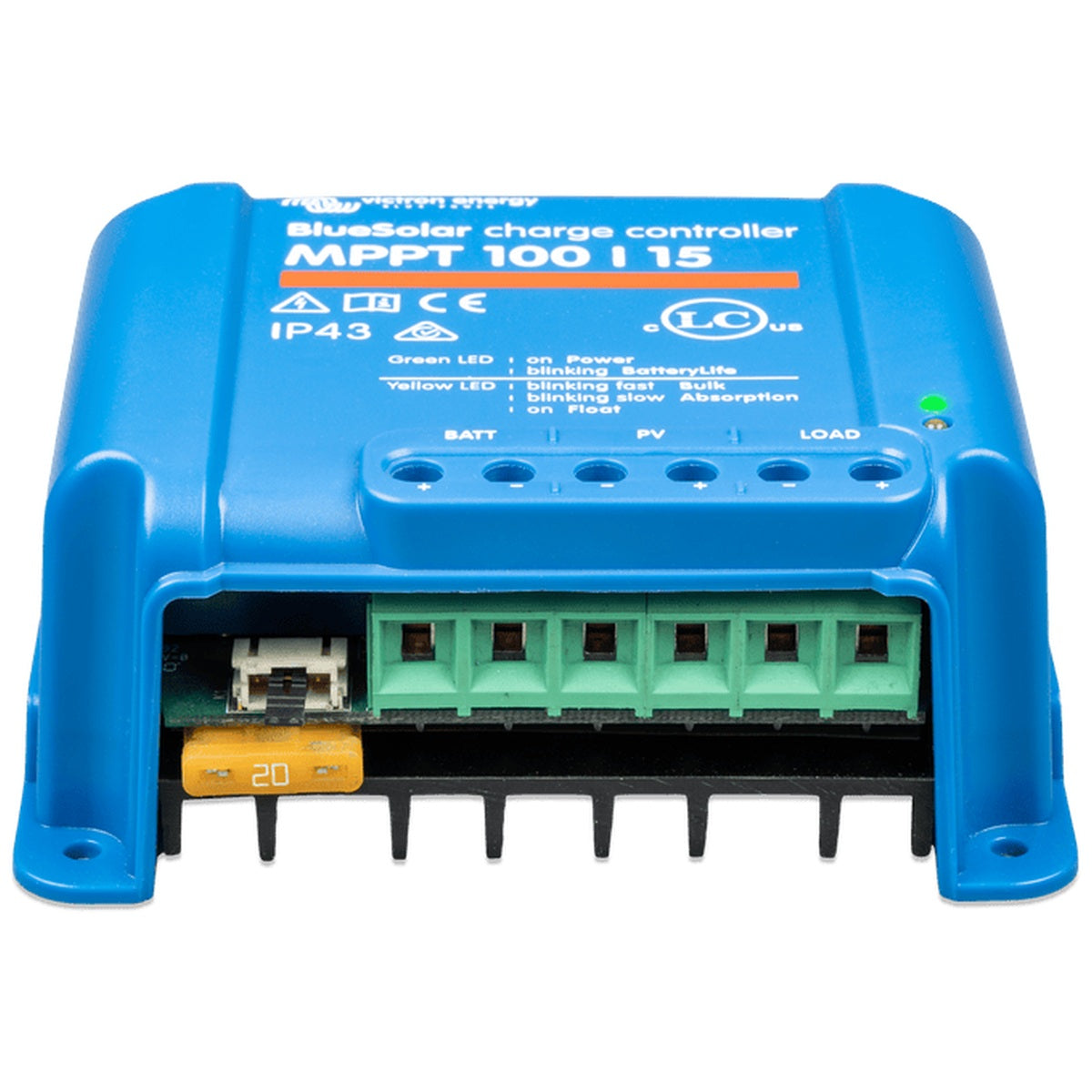 Victron Energy - 12/24V - 100/15 - BlueSolar MPPT Non-Bluetooth - Solar Charge Controller