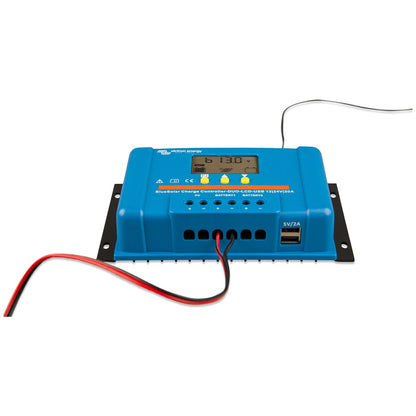 Victron Energy - 12/24V - 20A - BlueSolar PWM - LCD & USB (DUO Dual Battery) - Solar Charge Controller