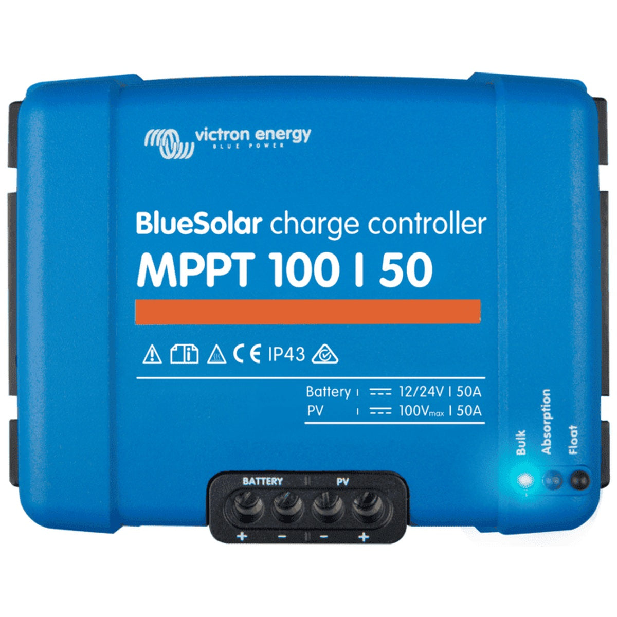 Victron Energy - 12/24V - 100/50 - BlueSolar MPPT Non-Bluetooth - Solar Charge Controller